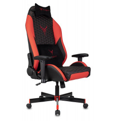 Кресло игровое Knight Neon черный/красный соты эко.кожа с подголов. крестов. металл
