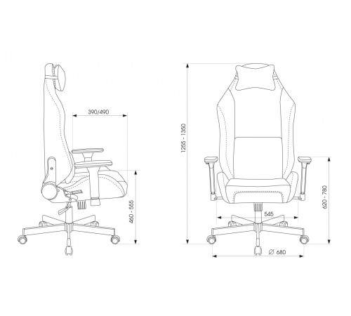 Кресло игровое Knight N1 Fabric бежевый Light-21 с подголов. крестов. металл