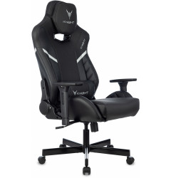 Кресло игровое Knight Thunder 5X черный эко.кожа крестов. металл