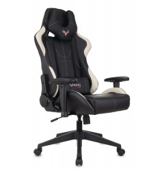 Кресло игровое Zombie VIKING 5 AERO черный/белый эко.кожа с подголов. крестов. пластик
