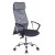 Кресло руководителя Бюрократ KB-6N темно-серый TW-04 TW-12 сетка/ткань с подголов. крестов. металл хром Кресло руководителя Бюрократ KB-6N темно-серый TW-04 TW-12 сетка/ткань с подголов. крестов. металл хром