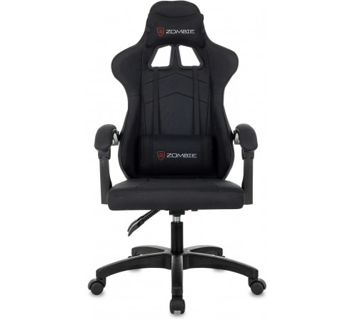 Кресло игровое Zombie Zoom Fabric черный Neo Black крестов. пластик