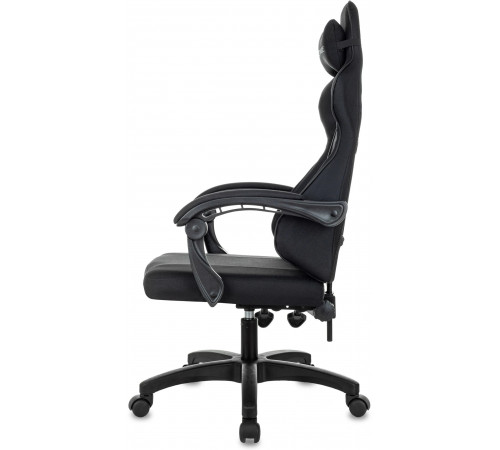 Кресло игровое Zombie Zoom Fabric черный Neo Black крестов. пластик