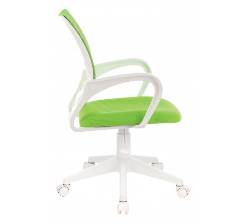 Кресло офисное Бюрократ CH-W695NLT салатовый TW-03A TW-18 сетка/ткань крестов. пластик пластик белый