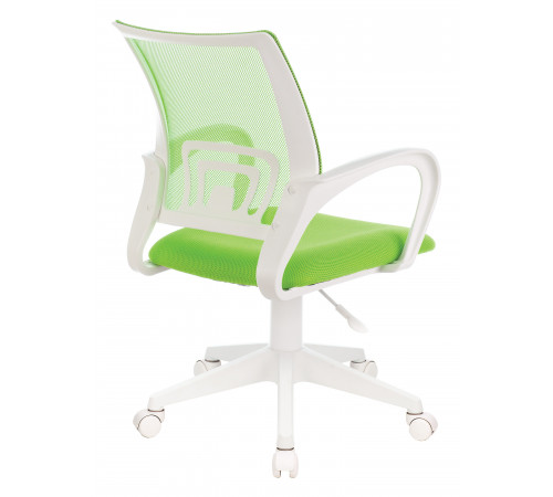 Кресло офисное Бюрократ CH-W695NLT салатовый TW-03A TW-18 сетка/ткань крестов. пластик пластик белый