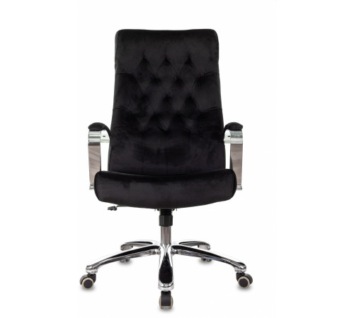 Кресло руководителя Бюрократ T-9928SL Fabric черный Italia Black крестов. металл хром
