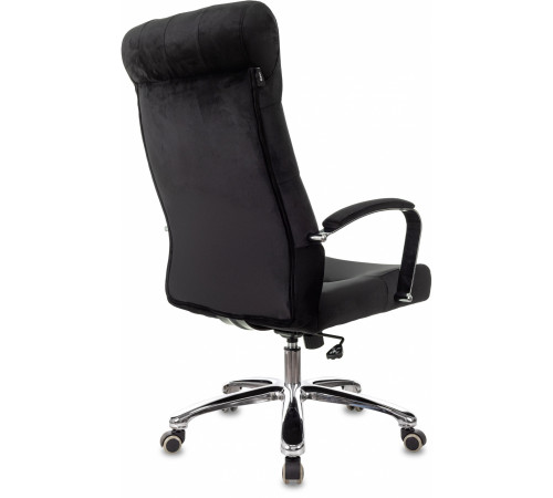 Кресло руководителя Бюрократ T-9928SL Fabric черный Italia Black крестов. металл хром
