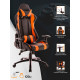 Геймерское кресло Everprof Lotus S2 Экокожа Оранжевый