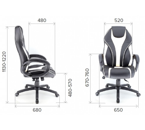 Геймерское кресло Everprof Wing TM Экокожа Синий